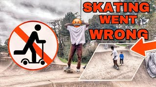 Skating in Tredegar Park ALMOST WENT WRONG‼️skateboarding [upl. by Gelasias583]