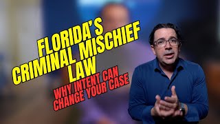 Floridas Criminal Mischief Law Why Intent Can Change Your Case [upl. by Darcie]