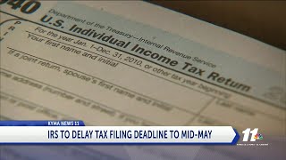 IRS Delays Tax Filing Deadline [upl. by Ardeha500]