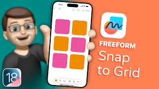 iOS 18 Freeform Perfect Alignment with Snap to Grid [upl. by Gardy]