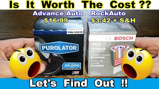 Purolator Boss PBL14610 Oil Filter vs Bosch Premium 3323 Oil Filter Cut Open Comparison [upl. by Celestia]