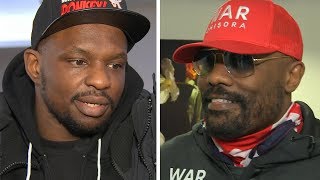 Derek Chisora and Dillian Whyte explain backstage argument at weigh in [upl. by Nycila]