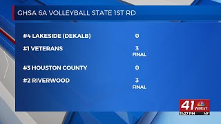 GHSA Volleyball State Playoff Highlights and Scores [upl. by Dent455]