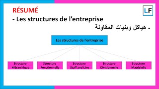 Résumé  Les structures de lentreprise [upl. by Nilyac]