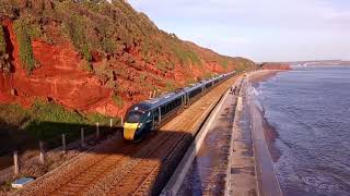 Dawlish Sea Wall Trains January 2020 [upl. by Bolte]