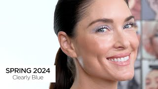 MERLE NORMAN SPRING COLOR 2024  GET THE LOOK  CLEARLY BLUE MAKEUP LOOK [upl. by Adham671]