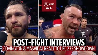 quotWhere You At Dustin Poirierquot Colby Covington amp Jorge Masvidal PostFight Interviews 👀 [upl. by Barbara-Anne]