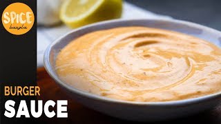 বার্গার সস  কুকিং বেসিক  Homemade Burger Sauce Recipe  Cooking Basic  Burger Sauce [upl. by Nadnal]