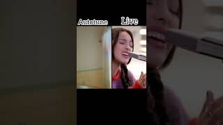 Olivia Rodrigo Deja Vu live vs autotune [upl. by Akkahs]