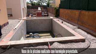 Proceso de construcción pequeña piscina familiar [upl. by Otit362]