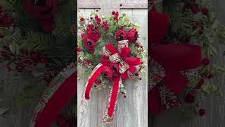 Classic Wreath for Christmas with Bow [upl. by Winn]