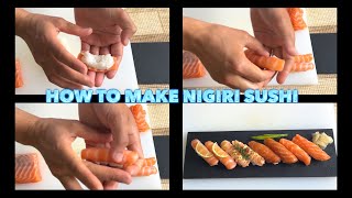 3 types of Nigiri Sushi Recipe  How to make Nigiri Sushi  Salmon Sushi with SMS [upl. by Aenet974]