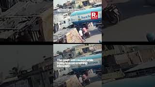 Video Captures Tragic Moment Pankaj Tripathis BrotherInLaws Car Crashes Into A Divider On NH2 [upl. by Airetas]