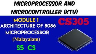 Module 1 Architecture of 8086 in Malayalam  Microprocessor and Microcontroller KTU [upl. by Jadwiga]