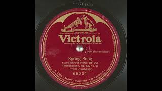 Spring Song  Efrem Zimbalist [upl. by Eitsirhc]