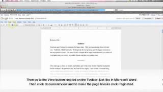 Google Docs  Pagination [upl. by Tratner]