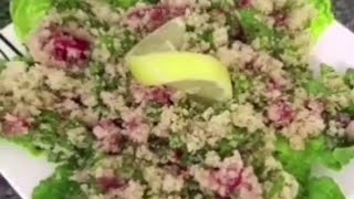 Lebanese Refreshing salad Tabbouleh Taboulé salade rafraîchissante سلاطة منعشة صيفية [upl. by Lapo67]