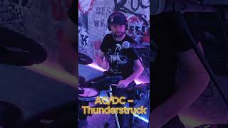 ACDC  Thunderstruck  COVER guitar drums live [upl. by Pampuch]