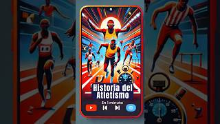 El Atletismo su historia en 1 minuto historia juegosolímpicos juegosolimpicos [upl. by Llenyt]