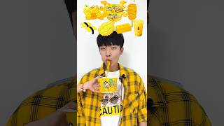 Random Yellow food MUKBANG 🍯🐝 shorts [upl. by Squier]