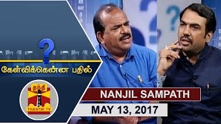 13052017 Kelvikkenna Bathil  Exclusive Interview with Nanjil Sampath  Thanthi TV [upl. by Emmi]