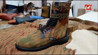 DécouverteSIAO 2024 des chaussures militaires made in Burkina à base de pagne tissé Faso Danfani [upl. by Auhsuj720]