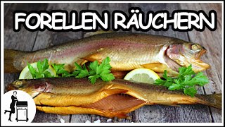 Forellen räuchern  Fisch heißräuchern  Fisch Rezepte  El Fuego Portland XXL [upl. by Esele78]