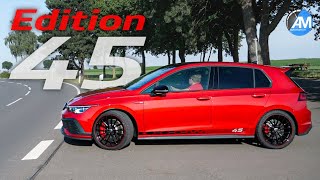 NEW Golf 8 GTI Edition 45  pure Akrapovic SOUND💥  by Automann in 4K [upl. by Nodmac]