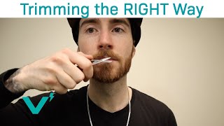 A Simple Trick To Trim Your Mustache CORRECTLY [upl. by Kasevich]