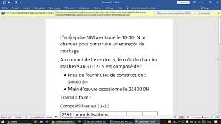 Comptabilité approfondie  immobilisations produites par lentreprise pour ellemême [upl. by Zeuqirdor894]