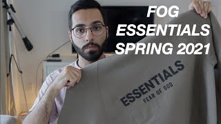 FEAR OF GOD ESSENTIALS SPRING 2021 REVIEW AND SIZING [upl. by Nealson]