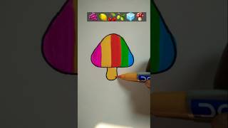 Mushroom drawing shortvideo satisfying ytshorts shivcreativearts [upl. by Hamachi918]