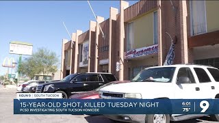 15yearold killed in South Tucson PCSD investigating [upl. by Attenat698]