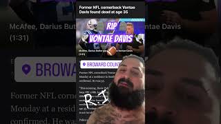 Vontae Davis Found DEAD In Broward County 🪦 🏈 👀 shorts espn nfl vontaedavis rip florida yt [upl. by Sirama]