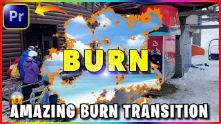 Burn Transition in Adobe Premiere Pro  simple transitions  premiere pro transitions [upl. by Macdermot]