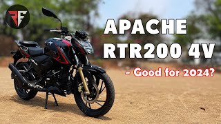 2024 Apache RTR 200 4v  Walkaround Review  E20 Compliant  Price Update  Rev Explorers [upl. by Frodin688]