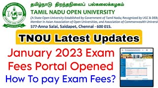 TNOU January 2024 Exam Fees Payment Online Demo Video👍 [upl. by Nyra813]