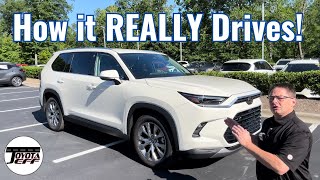 2024 Toyota Grand Highlander Review amp Drive Key Features and Impressions [upl. by Yhtac]