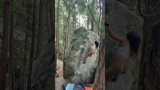 Squamish Bouldering Grand Wall  Trad Killer V4 [upl. by Aneeres]