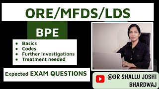 Basic Periodontal Examination Basics Codes and Questions expected in exams [upl. by Pax]