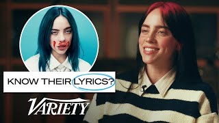 Does Billie Eilish Know Her Lyrics From Her Most Popular Songs [upl. by Abell]