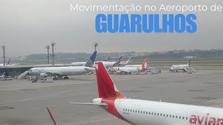 MOVIMENTAÇÃO NO AEROPORTO DE GUARULHOS  Spotters e Viagens [upl. by Clere]