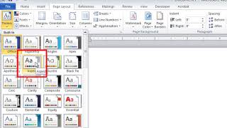 Microsoft Word How to Change Theme Colors [upl. by Wilhide]