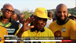 Elections 2024  ANC President Ramaphosa campaigns in Inanda KZN [upl. by Lemuelah987]