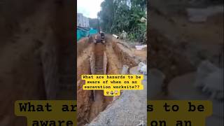 Trench collapse on excavation worksite jjsafetyllc safetyfirst safetyfails [upl. by Klemm]