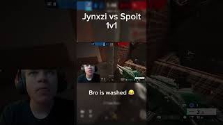 Why Jynxzi is WASHED vs Spoit jynxi stompn spoit siege r6 rainbowsixsiege 1v1 fyp funny [upl. by Nikolaos708]