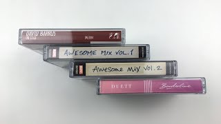 Opening New Cassette Tapes Awesome Mixes Synthwave and Show Tunes [upl. by Llenahc863]