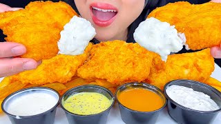 ASMR FRIED FISH AND CHIPS  EATING SOUNDS  MUKBANG  ASMR Phan [upl. by Filmore]