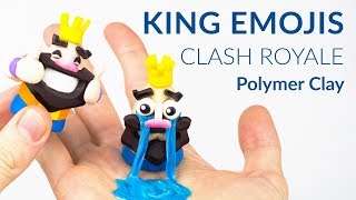 1 King Emojis Clash Royale – Polymer Clay Tutorial [upl. by Venditti4]