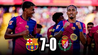 BARCELONA vs VALLADOLID 70  RESUMEN y GOLES  La Liga 2024 [upl. by Yedarb]